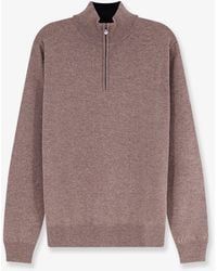 Corneliani - Cotton Half-Zip Sweater - Lyst