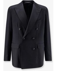 Tagliatore - Double-Breasted Stretch Virgin Wool Blazer - Lyst
