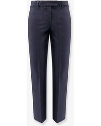 Max Mara - Umanita Cotton Blend Trousers - Lyst