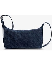 Bottega Veneta - Traveler Suede Shoulder Bag - Lyst