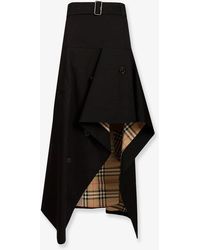 Burberry - Heather Asymmetrical Trench Skirt - Lyst