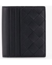 Bottega Veneta - Leather Card Holder With Intrecciato Motif - Lyst