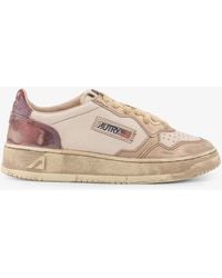 Autry - Super Vintage Low-Top Leather Sneakers - Lyst