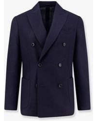 Lardini - Roma Pure Virgin Wool Double-Breasted Blazer - Lyst