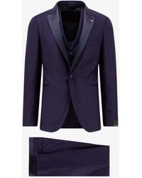 Tagliatore - Virgin Wool And Silk Tuxedo With Vest - Lyst