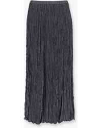 Alysi - Wrinkled Viscose Skirt - Lyst