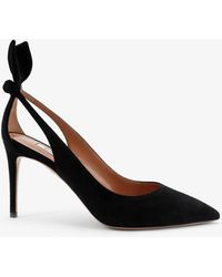 Aquazzura - Deneuve Suede Pumps - Lyst