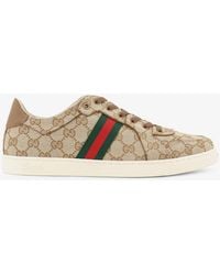 Gucci - Stretch Gg Fabric Sneakers - Lyst