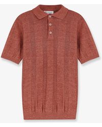 Brunello Cucinelli - Linen And Cotton Blend Polo Shirt - Lyst