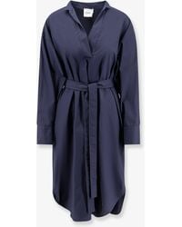 Nude - Cotton Dress With Belt - Lyst