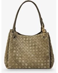 Bottega Veneta - Parachute Large Suede Shoulder Bag - Lyst