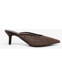 Brunello Cucinelli - Leather Sandals With Monili Detail - Lyst