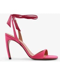 The Attico - Ora Satin Sandals - Lyst