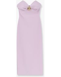 オールインワン・サロペット Elisabetta Franchi Rosa Baby Midi Dress With Roses Elisabetta Franchi Woman Dress with Embroidered Roses