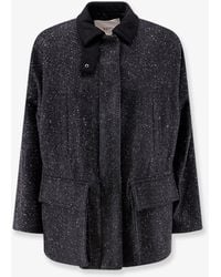 Hevò - Casteldelmonte Wool Blend Coat - Lyst