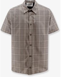 Amaranto - Madras Cotton Blend Shirt - Lyst
