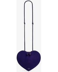 Alaïa - Le Coeur Suede Crossbody Bag - Lyst