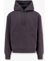 Saint Laurent - Organic Cotton Sweatshirt With Frontal Logo Embroidery - Lyst