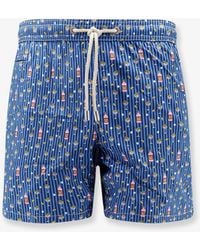 MC2 Saint Barth - Nylon Swim Shorts With All-Over Micro Pattern - Lyst