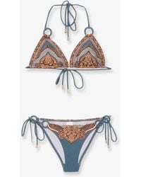 Zimmermann - Mahon Nylon Bikini With Paisley Print - Lyst