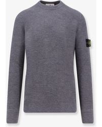 Stone Island - Certified Virgin Wool Sweater - Lyst