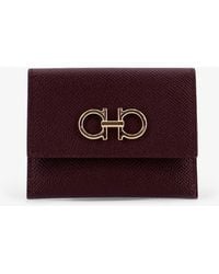 Ferragamo - Leather Card Holder - Lyst