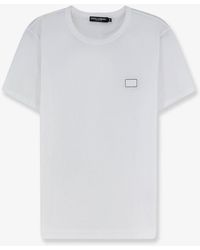 Dolce & Gabbana - Cotton T-Shirt With Iconic Detail - Lyst