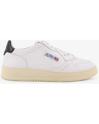 Autry - Medalist Low Leather Sneakers With Side Logo - Lyst