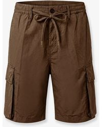 NUGNES 1920 - Cargo Cotton Bermuda Shorts - Lyst