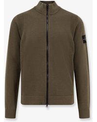 Stone Island - Certified Virgin Wool Cardigan - Lyst