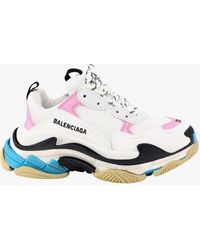 light pink balenciaga sneakers triple s