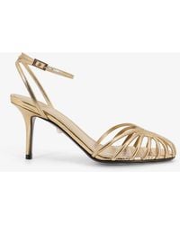 ALEVI - Blake 75 Laminated Leather Sandals - Lyst