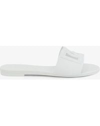Dolce & Gabbana - Dolce & Gabbana Pvc Sandals With Dg Logo On The Front - Lyst