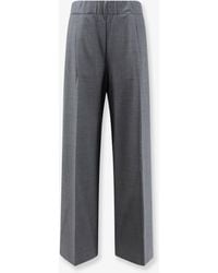 Semicouture - Virgin Wool Blend Trousers - Lyst