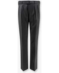 Tagliatore - Nevil Virgin Wool Trousers With Belt - Lyst