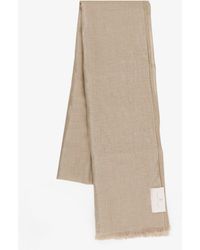 Brunello Cucinelli - Linen Lurex Scarf - Lyst