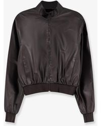 Gucci - Soft Nappa Leather Bomber Jacket - Lyst