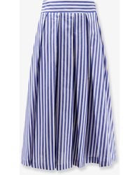 Lavi - Iris Striped Cotton Skirt - Lyst