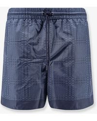 Gucci - Nylon Swim Trunks With All-Over Incrocio Print - Lyst
