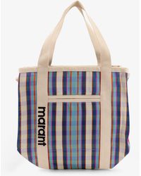 Isabel Marant - Darwen Nylon Shoulder Bag With Striped Pattern - Lyst