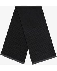 Gucci - Jacquard Wool Scarf With Gg Motif - Lyst
