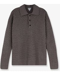 Bottega Veneta - Wool Sweater With Intrecciato Motif - Lyst