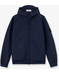 Stone Island - Soft Shell-R-E.Dye Technology Wind And Water Resistant Jacket - Lyst