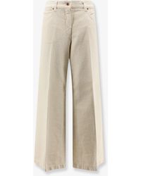Aspesi - Denim Trousers With Back Logo Patch - Lyst