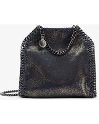 Stella McCartney - Falabella Tiny Shiny Shaggy Deer Crossbody Bag - Lyst