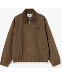 Carhartt - Madison Ripstop Cotton Jacket With Embroidered Logo On The Front - Lyst