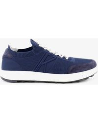 Kiton - Knitted Sneakers With Suede Inserts - Lyst