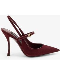 Dolce & Gabbana - Suede Décolleté - Lyst