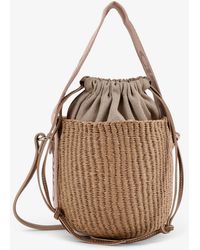 Chloé - Woody Raffia Bucket Bag - Lyst