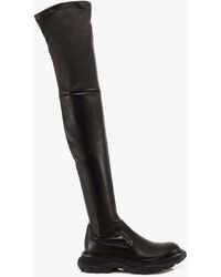 alexander mcqueen thigh high boots